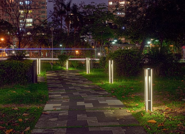 Kowloon Hospital - Solar Lighting Management System and solar landscape lighting